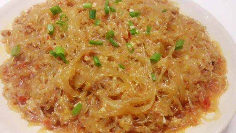 烂肉粉丝(蚂蚁上树 ),出盘后洒上葱花~