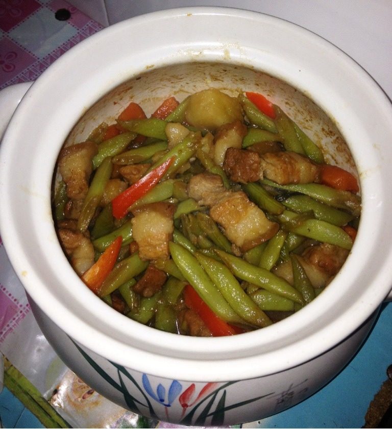 砂锅闷四季豆