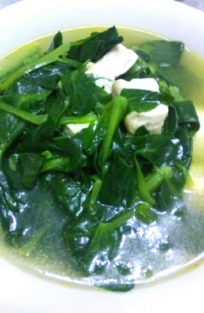 青菜豆腐汤