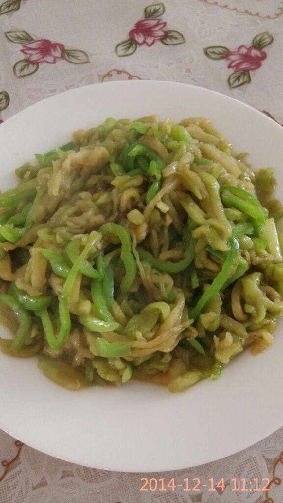 尖椒茄子丝