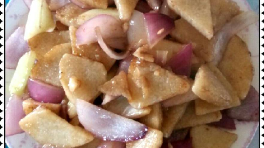洋葱炒山药