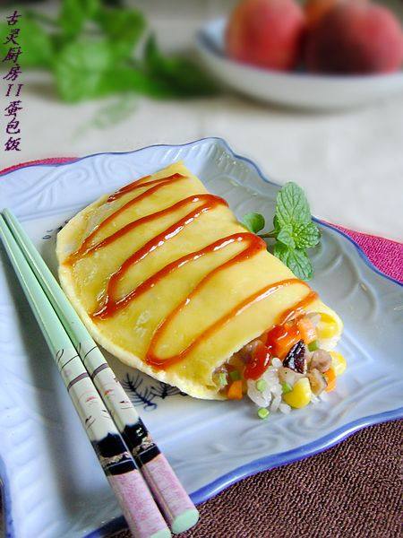 饺子蛋包饭