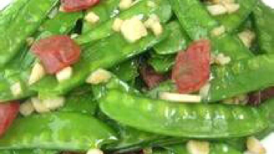 荷兰豆炒香肠