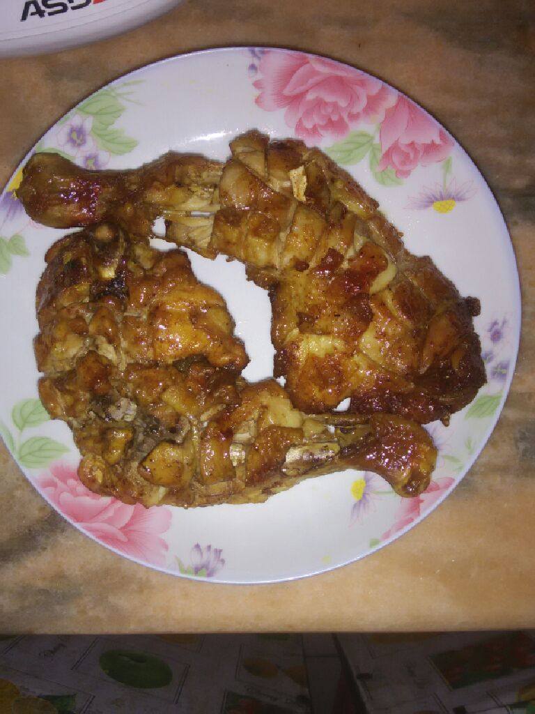 超简单微波炉版烤鸡腿