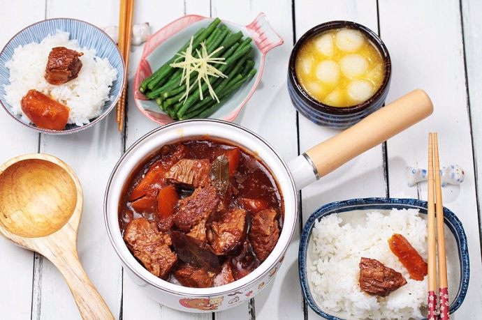 番薯炖牛肉