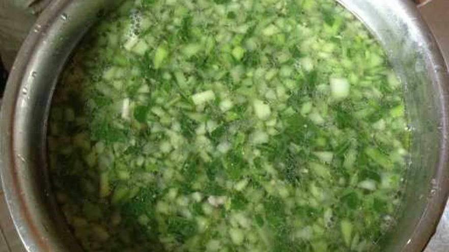 青菜肉末汤