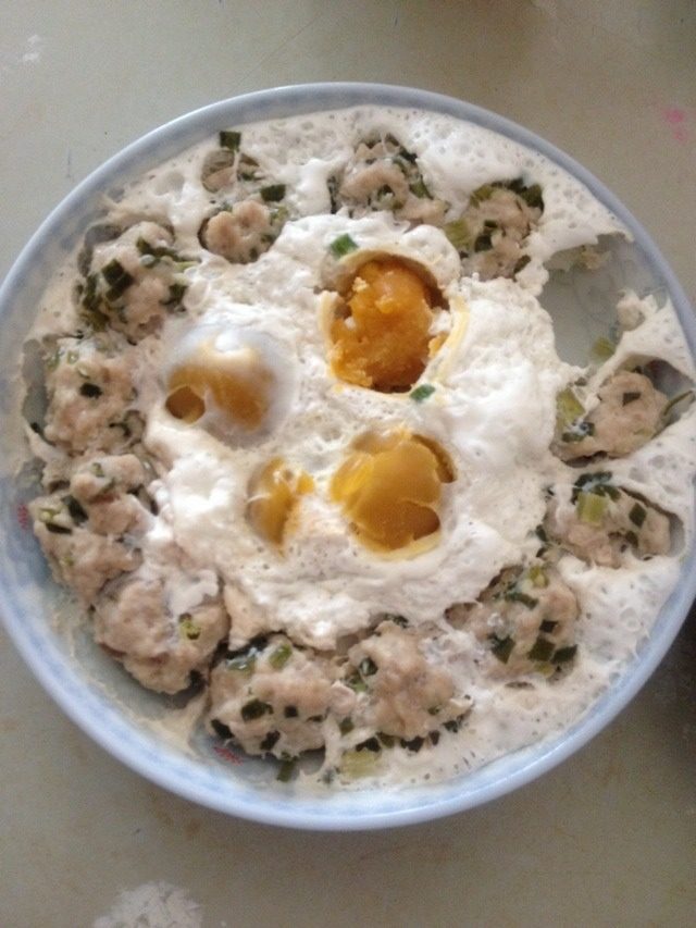 肉丸蒸蛋