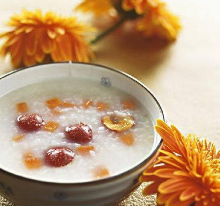 红枣菊花粥