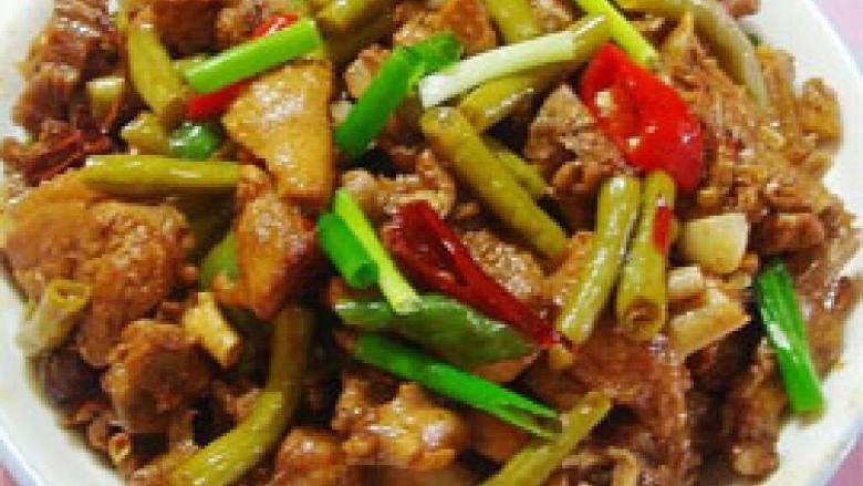 酸豆角烧鸭