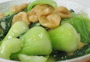 油豆腐炒青菜