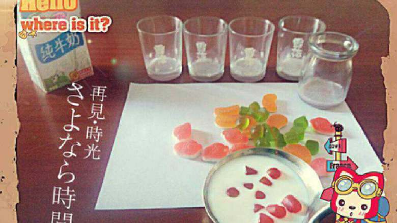 彩虹布丁,可以加牛奶在中间层,这样口感好一些