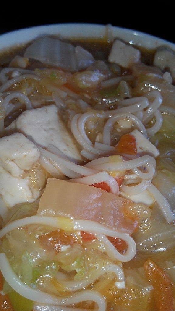 西红柿白菜豆腐面