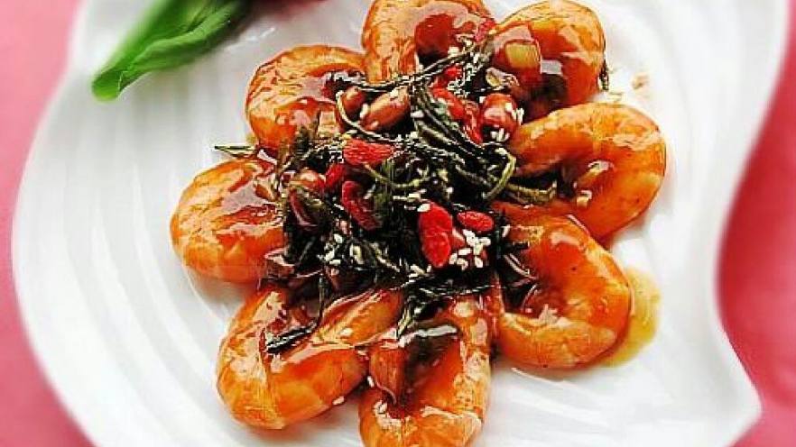 茶焖大虾