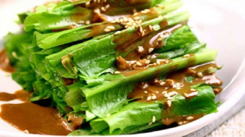 凉拌油麦菜