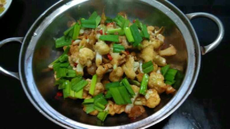 自制【干锅花菜】