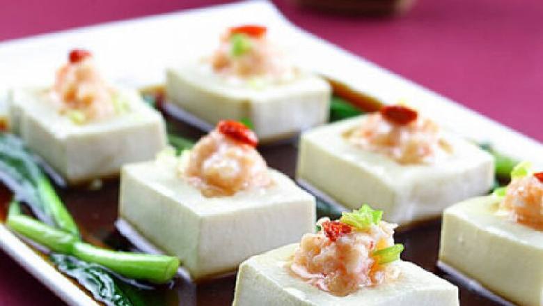 鲜虾酿豆腐