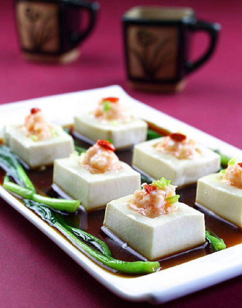 鲜虾酿豆腐