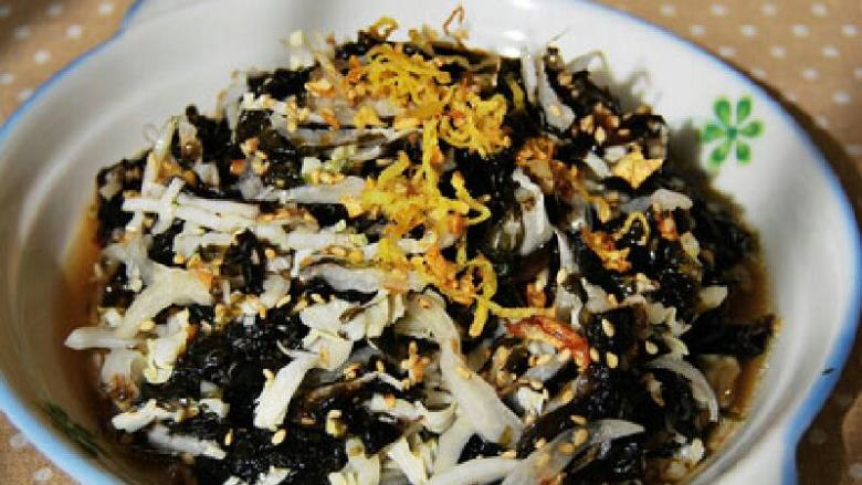 紫菜凉拌白菜心