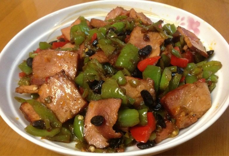 豆豉辣椒炒瘦肉条