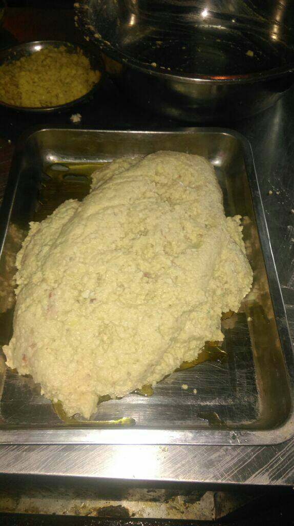 清蒸豆腐糕,将豆付放入,