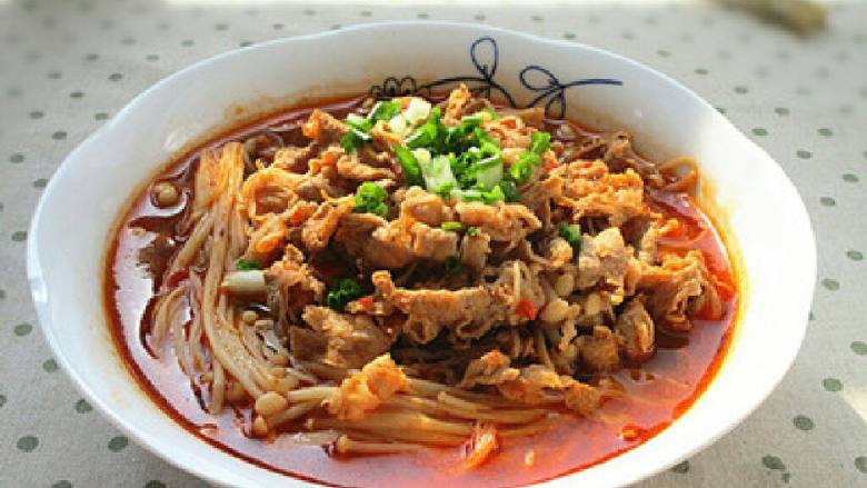 红油金针菇肥牛