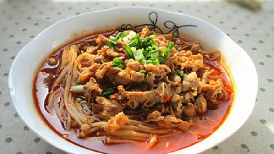 红油金针菇肥牛