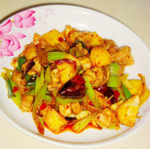 香辣菠萝鸡块
