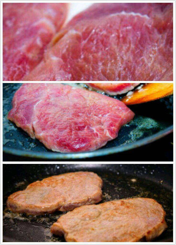 家庭版＿意式杂炒牛肉饭,如图、将<a style='color:red;display:inline-block;' href='/shicai/ 216'>牛肉</a>放在平锅里煎至两边带香、（再淋上<a style='color:red;display:inline-block;' href='/shicai/ 692'>酱油</a>使肉变上色、再加上<a style='color:red;display:inline-block;' href='/shicai/ 134340'>黑胡椒粉</a>这部忘记拍照）煎好捞出备用。因为是小朋友吃的<a style='color:red;display:inline-block;' href='/shicai/ 216'>牛肉</a>煎`至十成熟而带香。