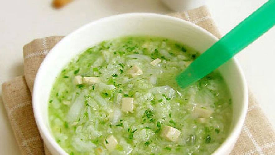 鱼泥豆腐青菜粥