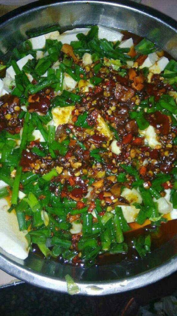 葱拌豆腐