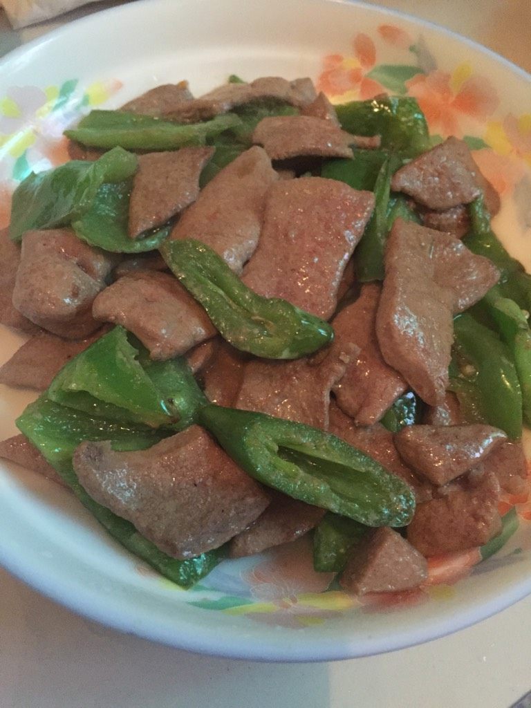 尖椒炒猪肝