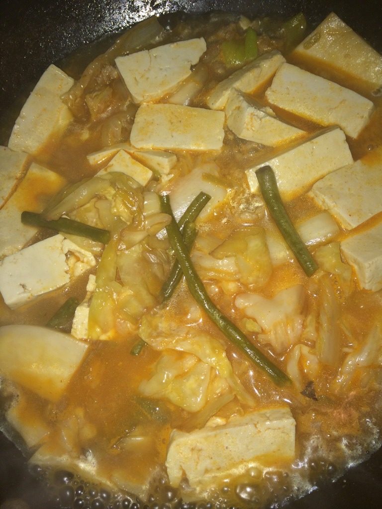 辣白菜豆腐锅