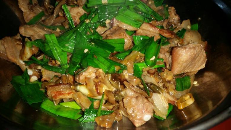 干锅白椒咸肉