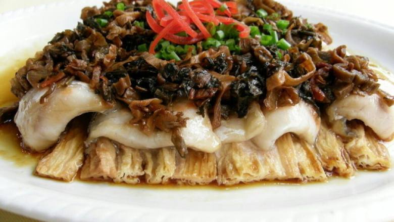 梅菜鱼脯蒸腐竹