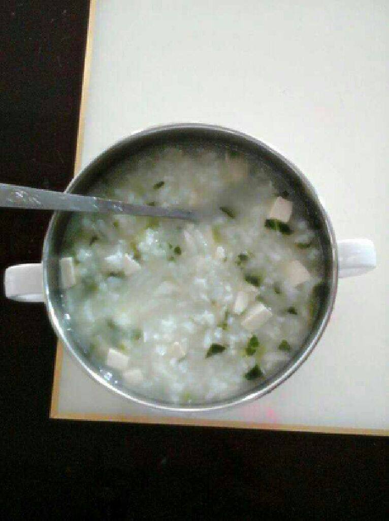 鱼泥豆腐青菜粥