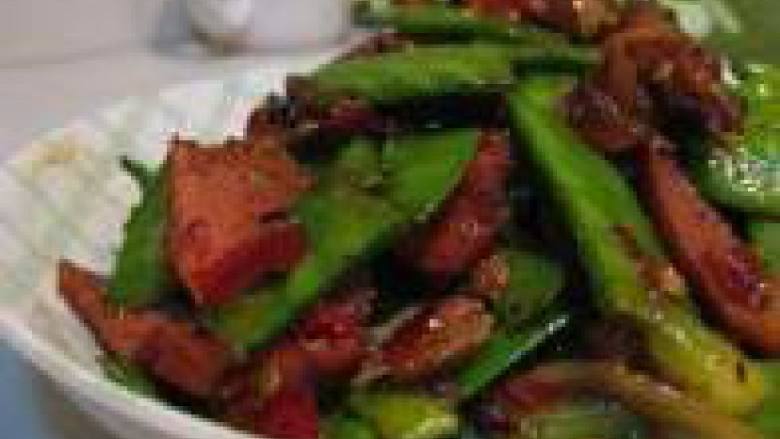 腊肉炒荷兰豆
