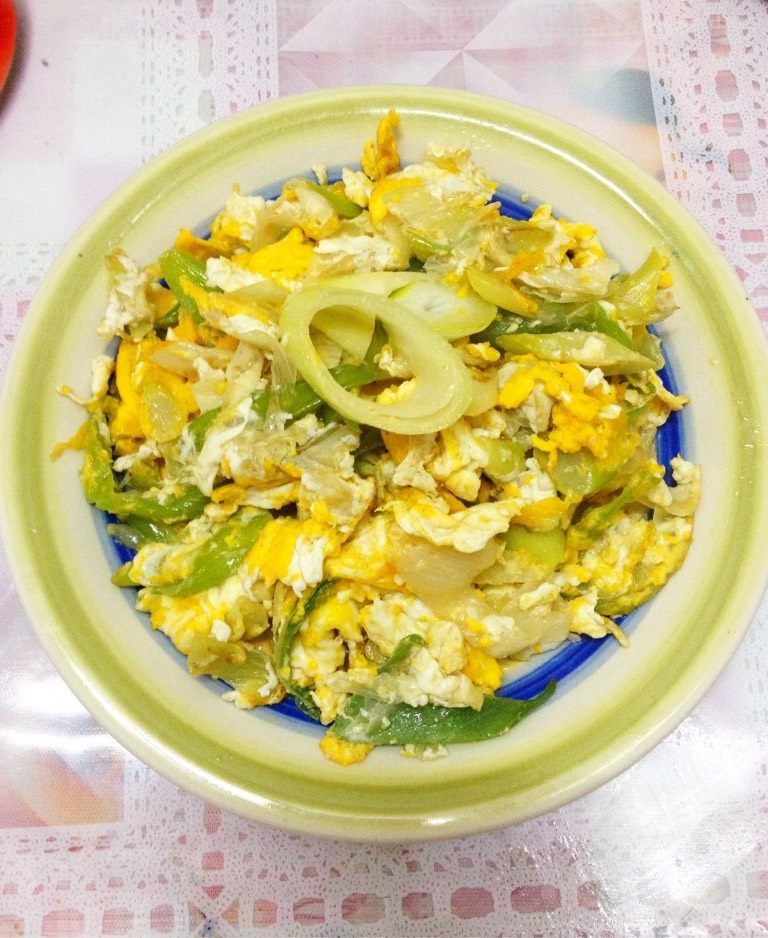 大葱炒蛋