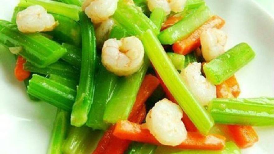 香芹炒虾仁