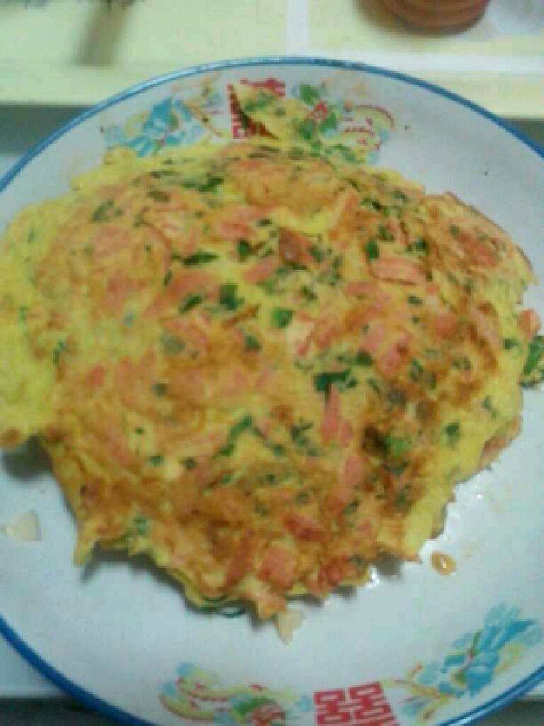 火腿肠鸡蛋饼