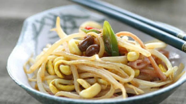 豆酱炒黄豆芽