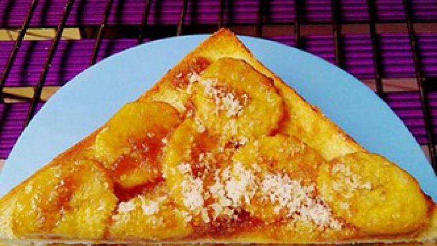 香蕉黄油烤土司