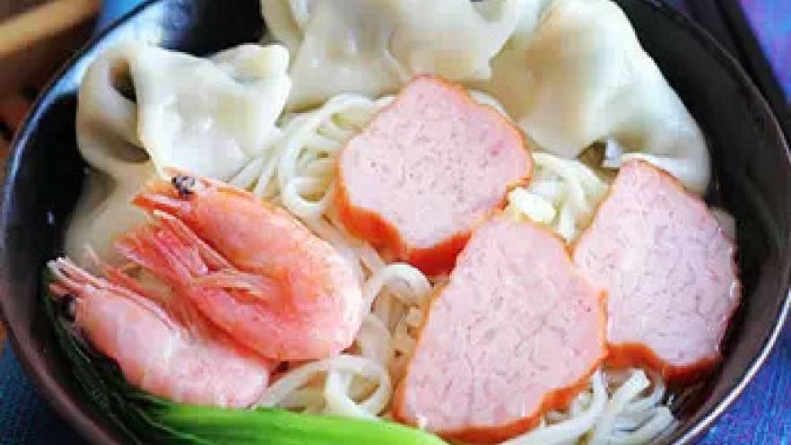 骨汤馄饨面