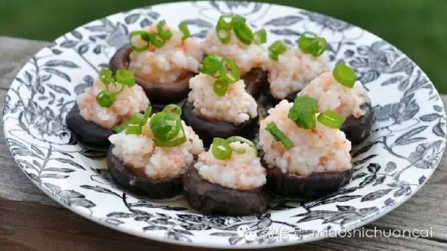 虾酿香菇盏