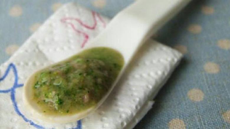 西兰花牛肉泥