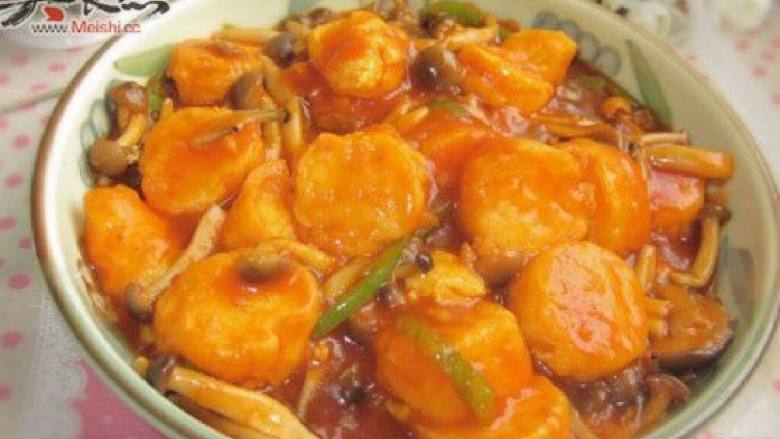 番茄红烩日本豆腐
