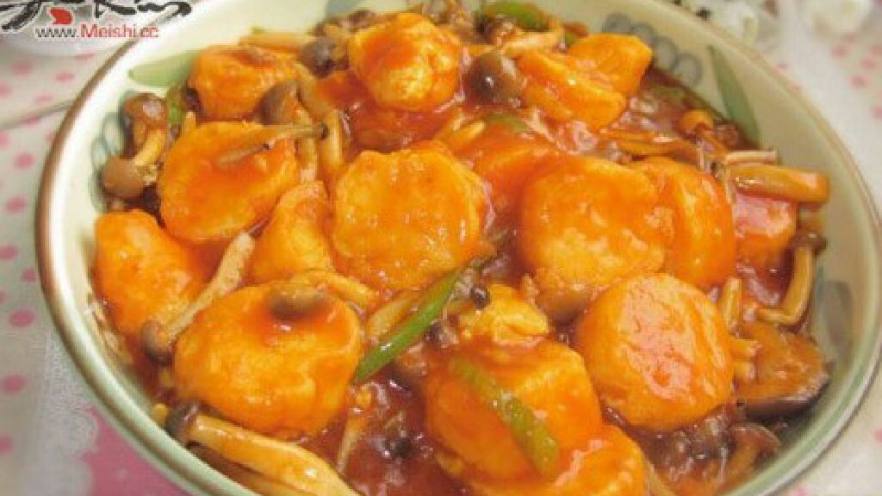 番茄红烩日本豆腐