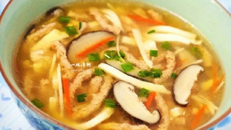 素肉丝三鲜汤