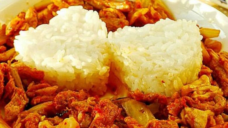 泡菜五花肉饭