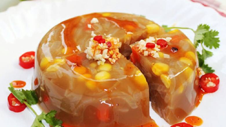 玉米肉皮冻
