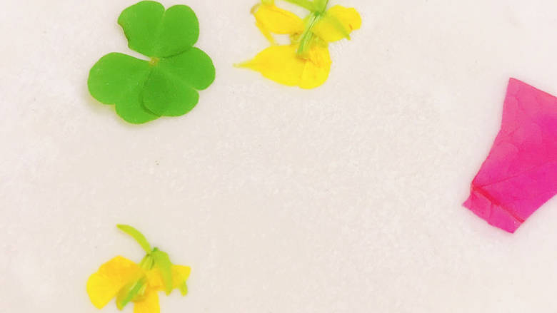 #闹元宵#鲜花饺子,用擀面杖将菜花等擀压在面皮上,使之成为一体